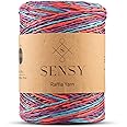 Sensy Premium 185 Yards 100% Paper Multi-Color Raffia Yarn (400)