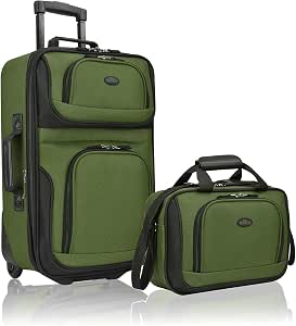 Amazon.com: Juego de maletas para equipaje de mano con ruedas, expandible,  ligero U.S Traveler Rio (15 pulgadas y 21 pulgadas), Verde), US5600 : Ropa,  Zapatos y Joyería