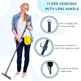 TreeLen Floor Squeegee 45cm Heavy Duty with 160 cm Handle view 2