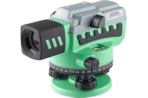 KEZERS 36X Transit Level,Automatic Level Optical Survey Level,High Precision Auto Level,Self-Leveling Tool for Builders,Waterproof/Height/Distance/Angle Measurement - KL-36X