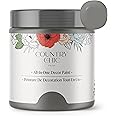 Country Chic All-in-One Chalk Paint for Furniture, Cabinets, Home Decor, Eco-Friendly, Matte Finish, Built-In Primer & Top Coat for Wood, Metal - No Wax Needed (Cobblestone (Grey), Sample (4 oz)) -