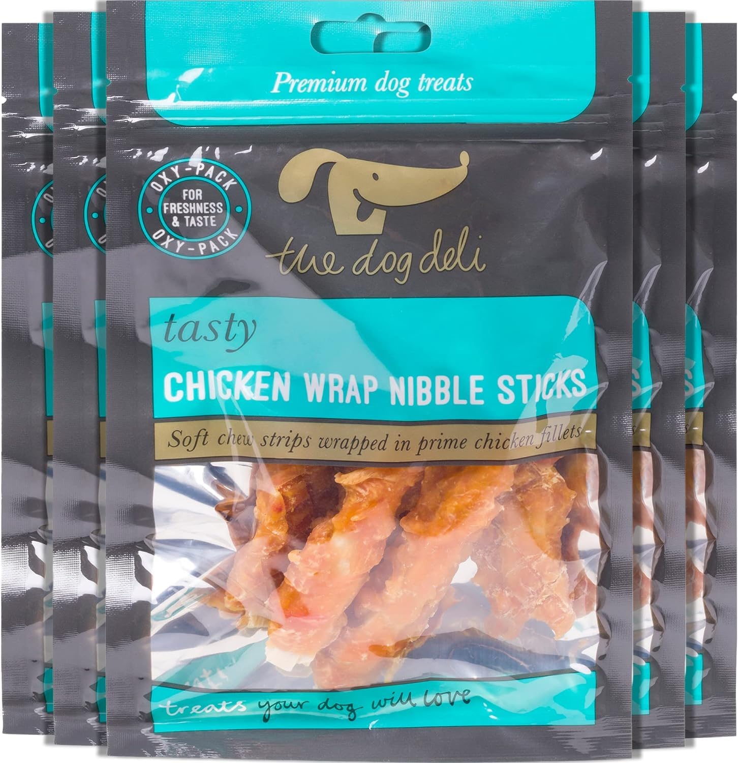 Petface The Dog Deli Chicken Wrapped Nibble Sticks, 100g (Pack of 5)