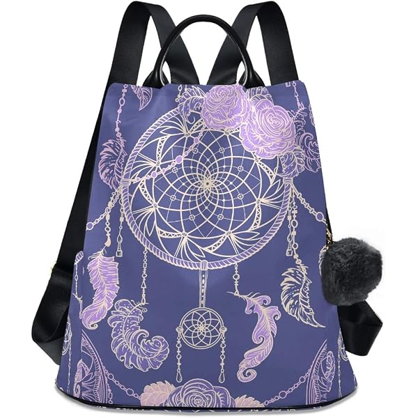 6802 Dream Catcher Roses Leaves and Feathers Trips Hiking Camping Rucksack fe687da6-5400-47b7-a401-  main image 2