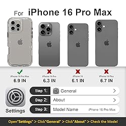 Follaroma for iPhone 16 Pro Max Case, Heavy Duty