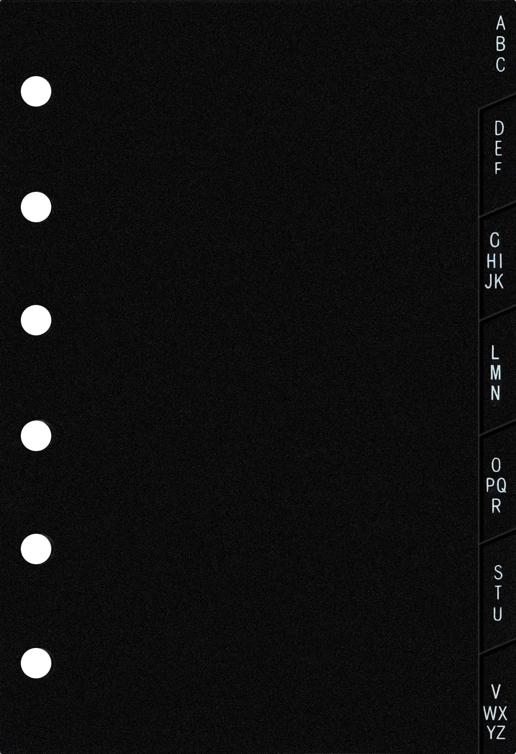 Exacompta 14223 Alphabetic Divider Refill Pack A-Z for Exatime 14 Organiser / 7 Sheets/Black [French Import]