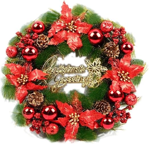 Amazon Com Handfly Christmas Wreaths 30cm Indoor Outdoor