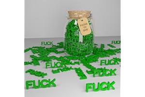 PG PINGO MAKE Jar of Fucks (7oz): Fuck to Give, Funny Office Decor - Gifts for Home, Office, Birthdays, Holidays, Anniversaries, Christmas, Valentine's, Halloween - Ideal for Women and Men (green)