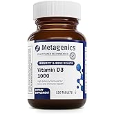 Metagenics Vitamin D3 1000 IU - Vitamin D Supplement for Healthy Bone Formation, Cardiovascular Health, and Immune Support - 120 Count