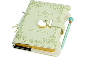 Hoci Poci Diary with Lock and Keys for Girls Gift Ideas, Refillable Journal for Women, Secret Notebook with Lined Pages for W