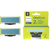 Philips OneBlade Replacement Blades for Face/Body Kit (Pack of 2/Anti-Friction)