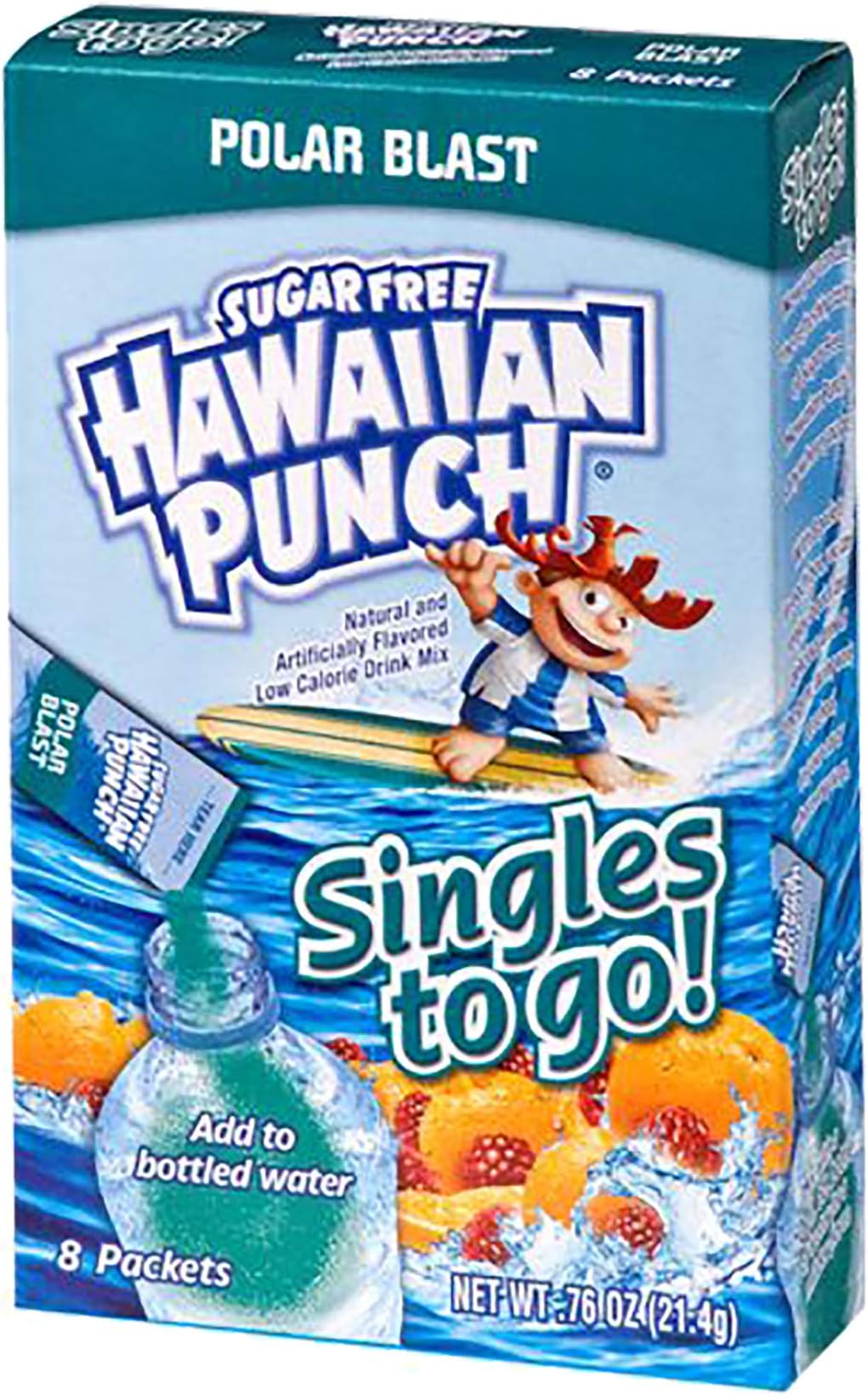 Hawaiian Punch Polar Blast Singles To Go Drink Mix, 8 CT