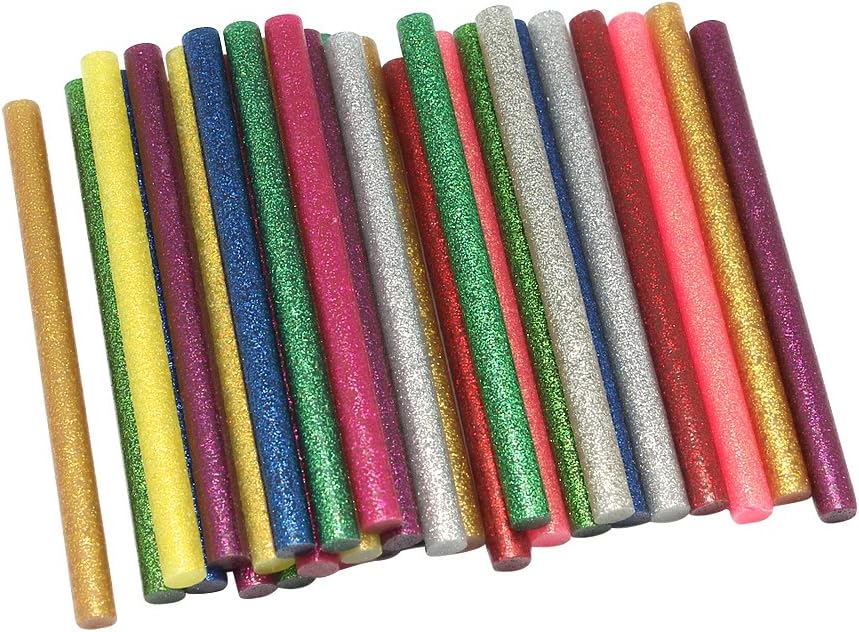 Dreamtop 30X Glitter Adhesive Glue Sticks Craft Hot Glue for Hobby