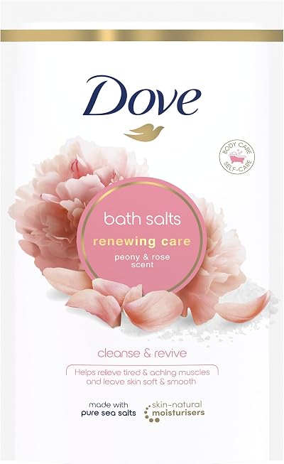 Dove Renewing Care Peony Rose Bath Salts 900g Skin Moisturisers Relax Body