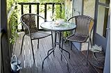 Garden Store Direct Rattan 3 Piece Tasmania Bistro Set - Outdoor Dining view 2
