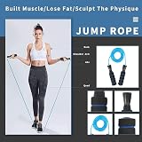 AERLANG 7‑IN‑1 Ab Roller Wheel Kit with Bars Resistance Band Skipping Rope view 6