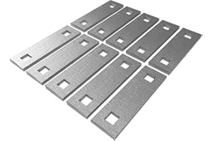 Dock Washer Plate 10 PCS, Hardware Heavy Duty Boat Dock Steel Washer Plate, Galvanized, 1.5x5" Cleat Flat Bearing Plate Float