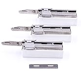 Parker/Taconic Shave 60‑Blade Injector Pack – Polymer‑Coated USA‑Made Blades for Schick, Supply, Gem, Pal, Vintage and Modern Standard Injector Razors