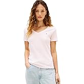 Tommy Hilfiger Womens Basic Short Sleeve Cotton V-Neck T-Shirt