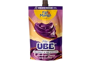 Fila Manila Ube Coconut Spread Purple Yam As Seen on Shark Tank - Award-Winning 5.8 OZ Pouch, Vegan, Gluten Free, Dairy Free, No Red 3, No Red 40, No Ube Extract, No Artificial Colors, Real Philippine Ube (1 Pack)