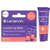 Lansinoh Lanolin Lip Balm, 2 Pack of 0.25 Ounces Each | Ultra-Moisturizing Lip Moisturizer with Natural Lanolin for Dry, Chapped Lips