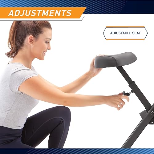 Marcy Foldable Magnetic Resistance Upright Exercise Bike NS-654