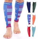 Doc Miller Compression Calf Sleeve for Men & Women – 20-30mmHg Graduated Support for Running, Shin Splints, Calf Strain – Knee High, Small to 6XL Plus Size