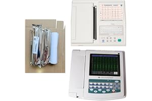 FUYATINA 5 Rolls EKG Paper Fit for Welch Allyn/for Mortara ELI 230, Fit for Contec 1200G and E12, Fit for Fukuda FX-8322, FX-8400, FCP-231, FCP4101, Each roll size 210 mm x 20 meters ECG Paper with Red Grid
