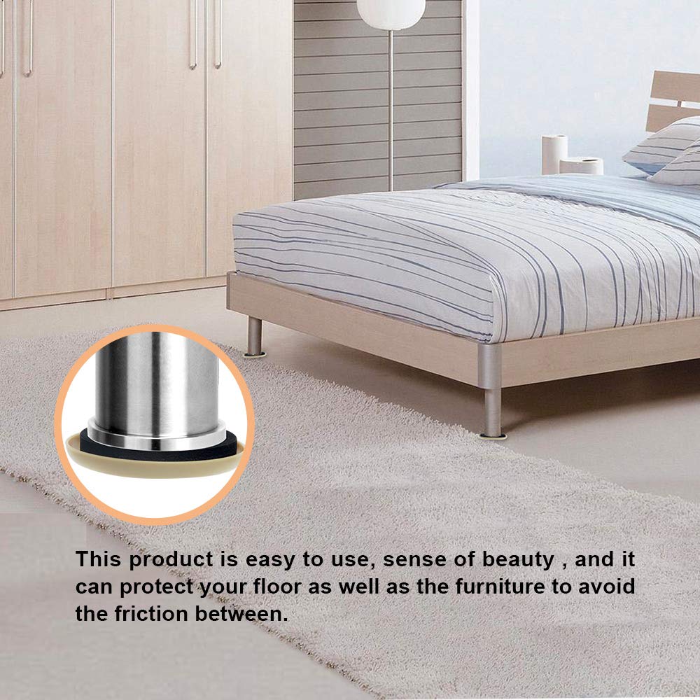 16 PACK Moving Furniture Sliders - Carpet Sliders Pads, Reusable Heavy Furniture Movers Sliders, Furniture Flooring Coaster, Round Carpet Furniture Mover for Carpeted Surfaces, Reusable Pads for Moving Heavy Furniture 3-1/2\