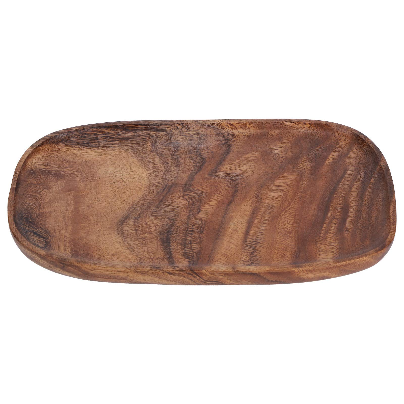 Serving Tray, Wooden Tray, Irregular Snack Fruit Serving Plate for Households, Hotels, Restaurants and Cafes Use, Kitchen Tableware(30 * 20)