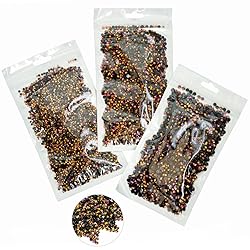 16000PCS Golden Rose AB Resin Rhinestones for