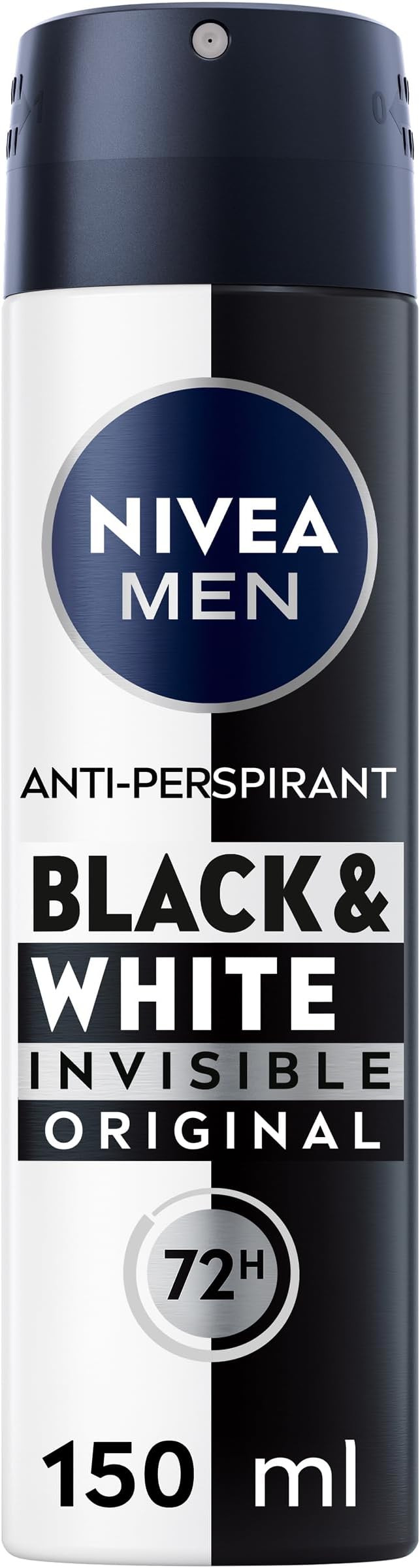 NIVEA MEN Black & White Original Anti-Perspirant 150ml 72h Deodorant