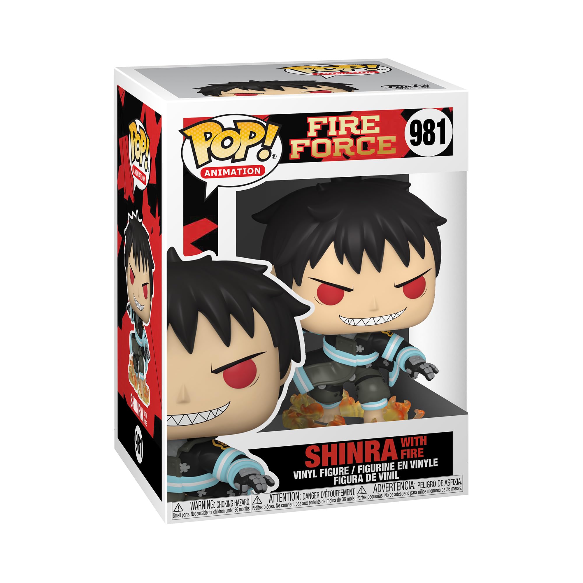 Funko POP! Animation: Fire Force - Shinra Kusakabe With Fire - Collectable Vinyl Figure - Gift Idea - Official Merchandise - Toys for Kids & Adults - Anime Fans - Model Figure for Collectors