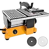 Vevitts 4" Mini Table Saw, 60W 110V Portable Miter Saw Table Saw Bench Electric Cutting Machine for DIY Handmade Woodworking 