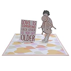 PIDELIGHT Funny Pop-Up Card - Love Is Supporting