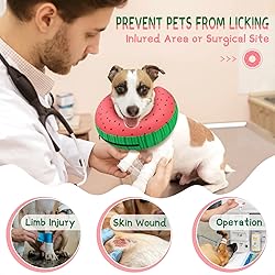 Supet Inflatable Dog Cone Collar for Large Medium