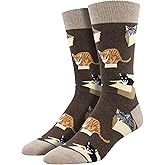 Socksmith Men's Cat In A Box Crew Socks