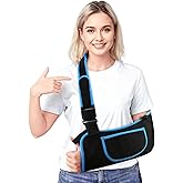 Arm Sling Shoulder Immobilizer for Men and Women, Adjustable Rotator Cuff Support Brace, Fit Left or Right, Comfortable Medical Slings for Elbow and Wrist Injury, Forearm Fracture, Surgery Recovery