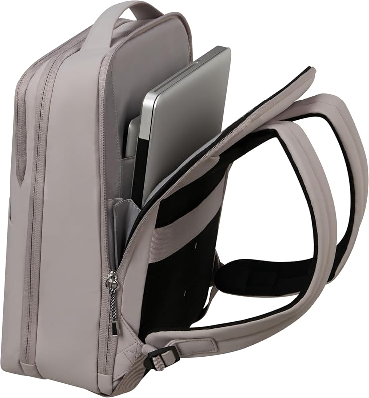 Wander Last - Damen Laptop-Rucksack 14.1" (37.5 cm) - Business & Schulrucksack mit Flaschenhalter, Ergonomisch, Wasserabweisend - 14L - Rosa (Ash Rose)