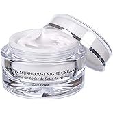 Vivo Per Lei Snow Mushroom & Peony Night Moisturizer - Anti Wrinkle Cream for Sensitive Skin - Anti Aging Night Cream with Shea Butter & Collagen - Paraben Free Moisturizer for Skin Woes - 50g