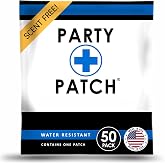 Party Patch Social Lifestyle Patch 50-Pack &ndash; Transparent Topical Adhesive for Festivals, Weddings &amp; Active Events &ndash; Water-Resistant &amp; Skin-Safe &ndash; Discreet Celebration Essential (50 Count)