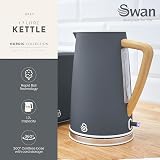 Swan Nordic Cordless Jug Kettle 1.7L 3KW Grey with Fast Boil Tech view 2