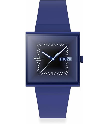 Amazon.com: Swatch Square Bioceramic Unisex Watch Casual  display picture 3