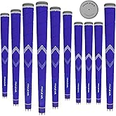 MAZEL Golf Club Grips for Men - 10 Pack - Non-Slip Micro-texture High Performance Golf Grips Midsize/ Standard,5 Colors Option
