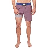 Fair Harbor Bayberry Trunk –– Men's Swim Suits with Liner, 7-inch Inseam –– Anti-Chafe Classic fit Swim Trunks