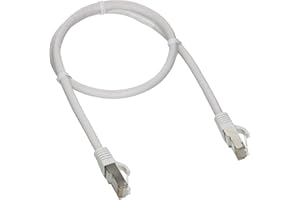 C2G 00915 Cat6 Cable - Snagless Shielded Ethernet Network Patch Cable, White (2 Feet, 0.60 Meters)