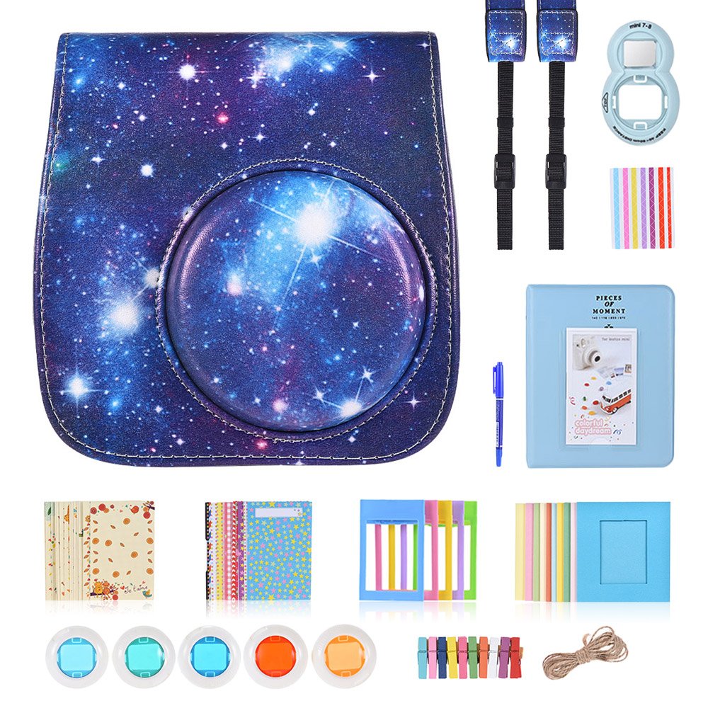 Custodia Per Fujifilm Instax Mini 12/11/9 - Imbottita, Tracolla Regolabile DIY, Viola, Per Viaggi - Foto 4