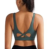 RUNNING GIRL Sports Bra for Women High Support, Molded Cup High Impact Sports Bras with Sewn in Pads Workout Running Bra