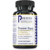 Premier Research Labs Premier Digest - 60 Plant-Sourced Capsules | Active Digestive Enzymes with Probiotic &amp; Prebiotics, Promotes Full-Spectrum Digestive Support, Amylase, Protease &amp; Lipase