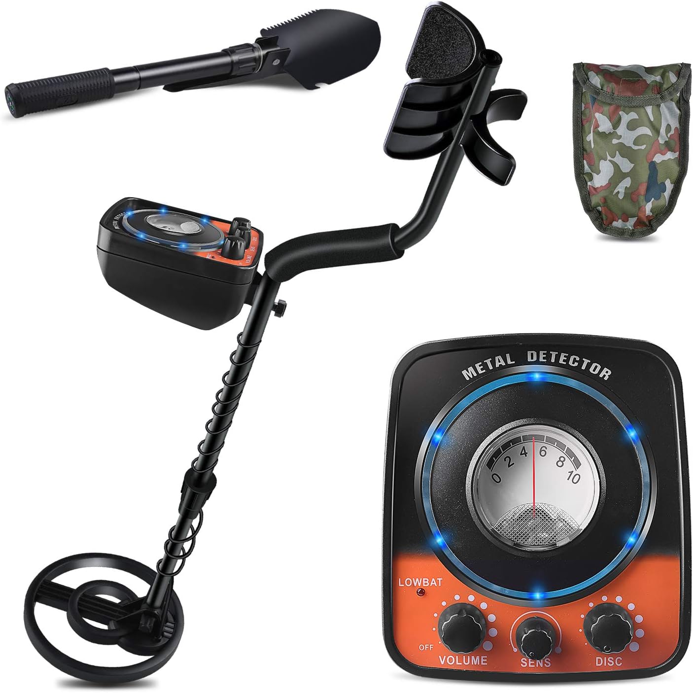 kuman Metal Detector, Underground Metal Detector with AllMetal
