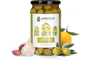 MOROCCAN OLIVE GROVE, Moroccan Olives (Picholine Olives, 1 Pack)